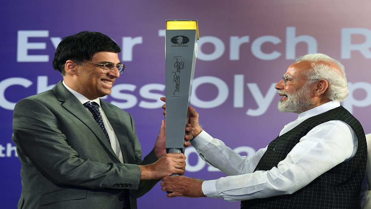 PM Modi Flags Off Historic Torch Relay For 44th Chess Olympiad