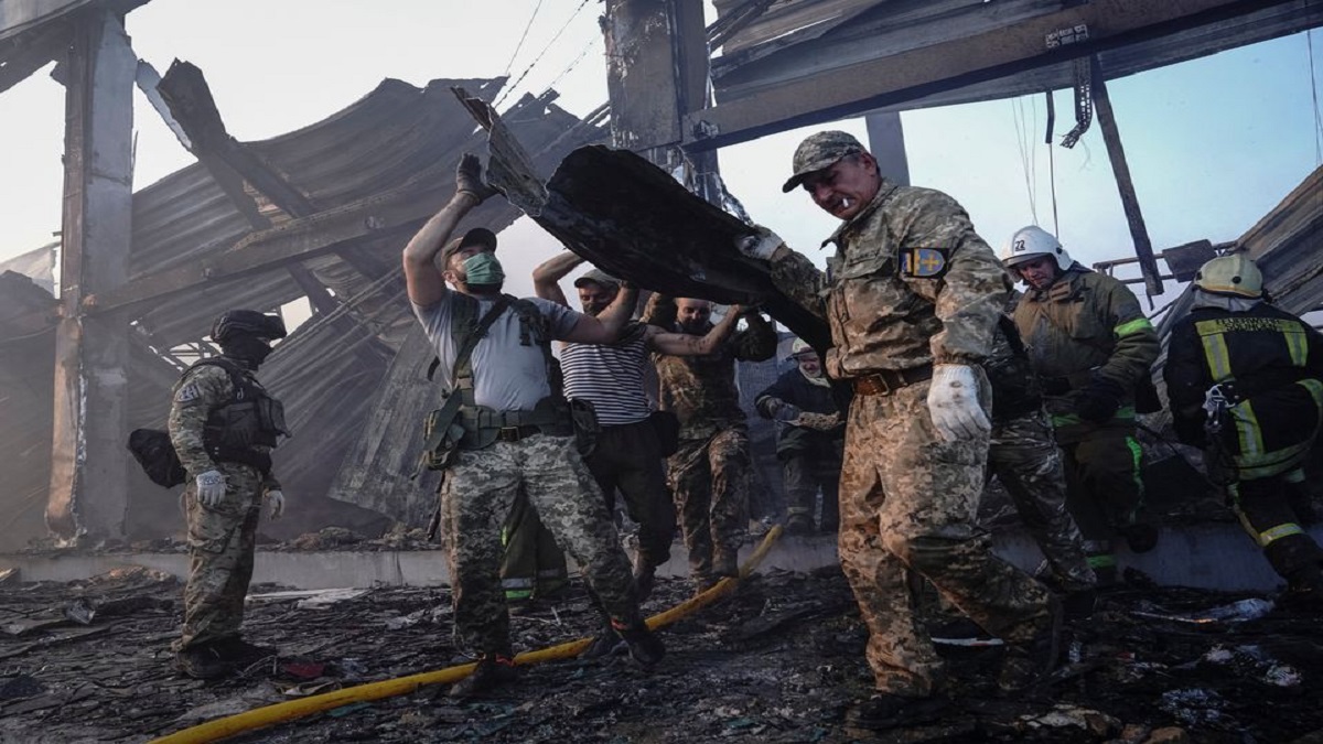 Russia-Ukraine War: Rescuers Search For Survivors After Russian Attack On Mall Kills 18  