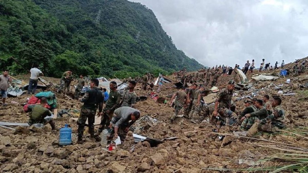 Manipur Landslide: 7 Army Personnel Killed, Several Missing In Noney; Amit Shah Speaks To CM Biren Singh