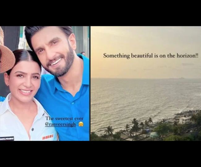 Samantha Ruth Prabhu Shares Pic With Ranveer Singh, Says 'Something Beautiful Is On The Horizon'