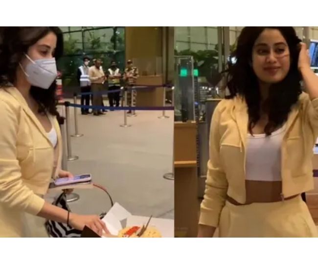 Janhvi Kapoor rings in early b'day celebrations, cuts cake with ...