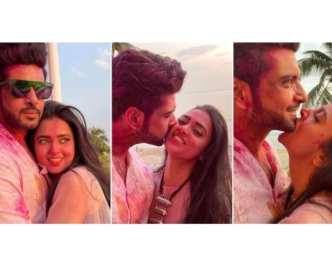 Karan Kundrra Shares Loved Up Holi Pictures With Lady Love Tejasswi Prakash And Fans Cant Stop 5702