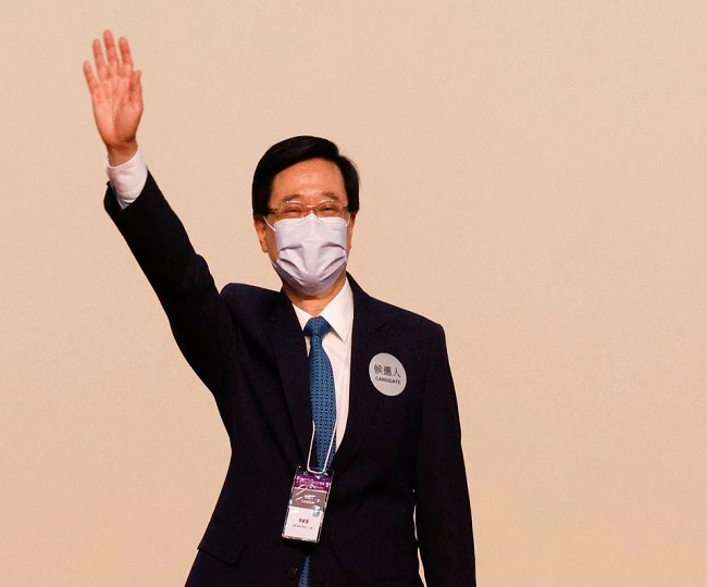 John Lee, endorsed by pro-Beijing elites, elected as Hong Kong's next leader