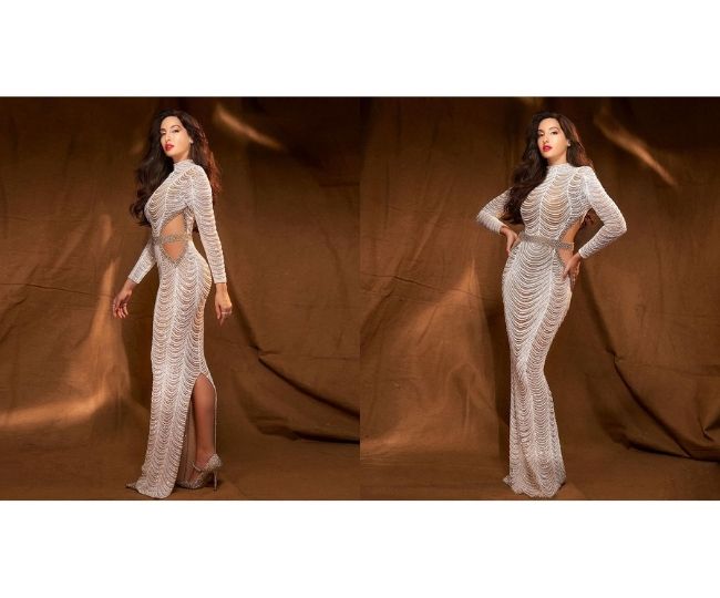 Nora Fatehi looks drop-dead gorgeous in shimmery figure-hugging dress | See here
