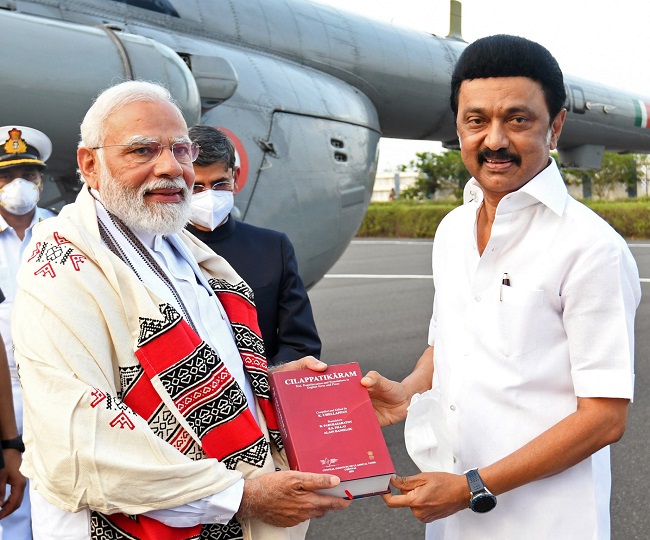 In PM Modi's Presence, Stalin Urges Centre To Make Tamil Official ...