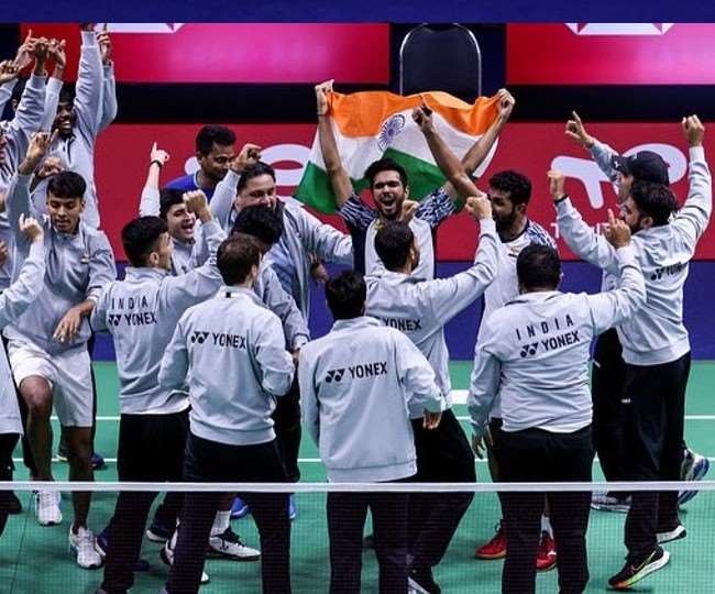 Thomas Cup: India men's badminton team creates history, beats Indonesia 3-0 to clinch maiden Gold medal; nation is elated, says PM