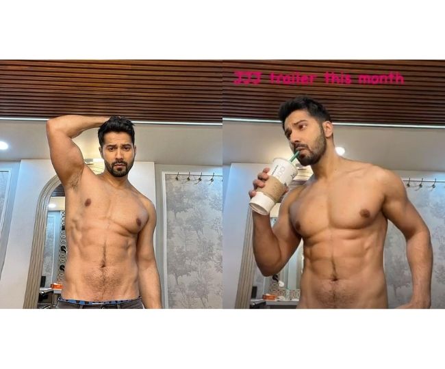 Varun Dhawan's chiseled look flaunting ripped abs is a perfect mid-week motivation | See here