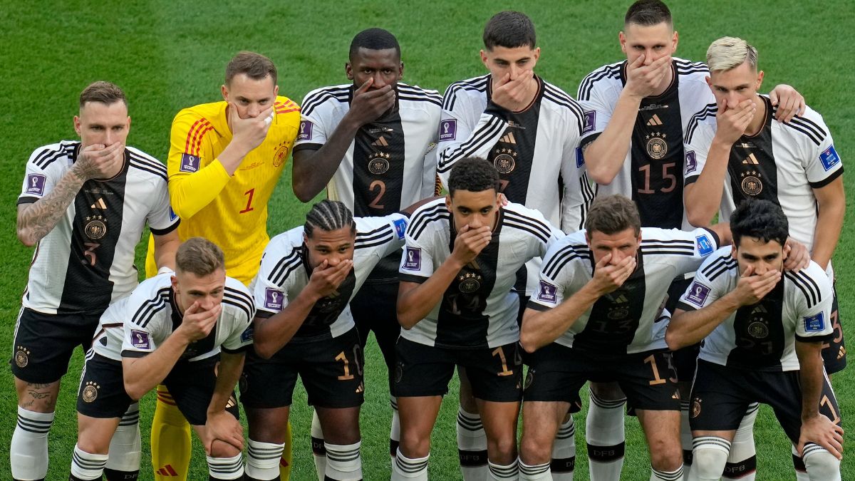 FIFA World Cup 2022: Germany Players Cover Mouths In Team Photo Amid Armband Row