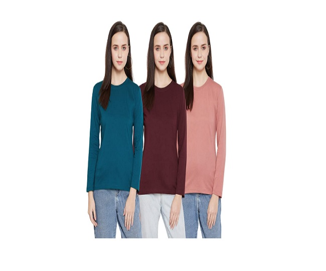 Full Sleeve T Shirts For Women: Fashionable Designs To Keep You Warm This  Winter Season