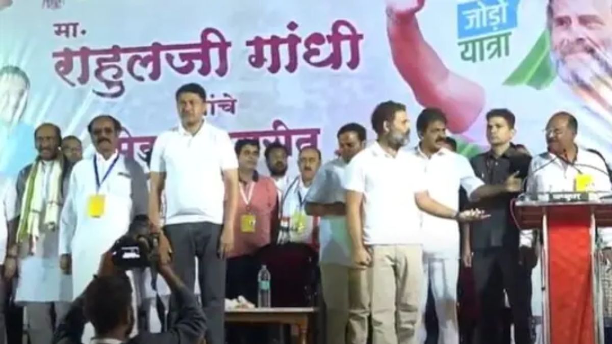 'What Is This': BJP Slams Rahul Gandhi After Wrong National Anthem Plays During Bharat Jodo Yatra