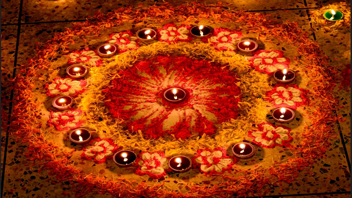 Diwali Lights Decoration on House Fairy lights, lanterns