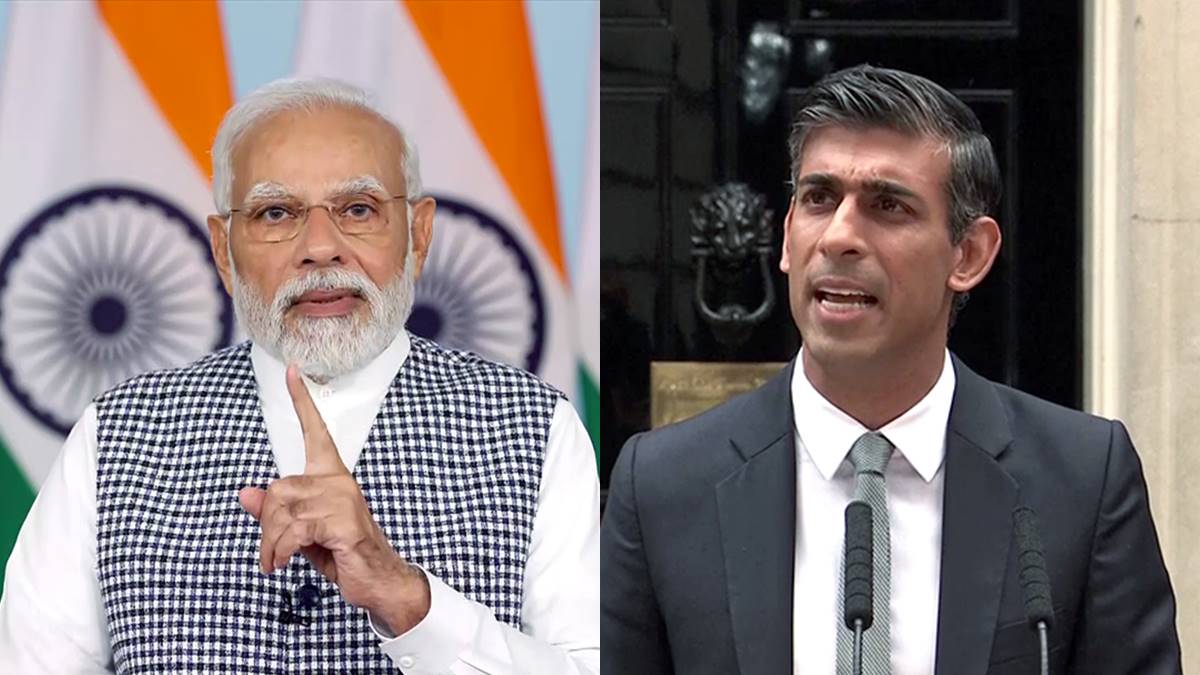 PM Modi And Rishi Sunak Hold First Talks, Agree On Push For India-UK Trade Deal