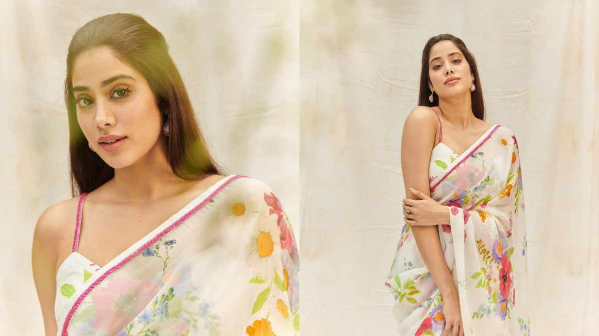 Janhvi Kapoor Looks Mesmerizing In A Floral Saree, Fans Say 'Simplicity At Its Best' | See Pics  