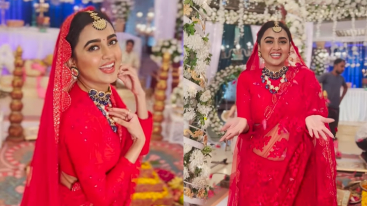 Tejasswi Prakash Grooves To 'Wedding' Song For Karan Kundrra, TejRan Fans Gush Over Her Bridal Look