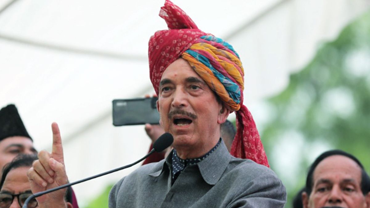 Ghulam Nabi Azad Names His New Political Outfit 'Democratic Azad Party'
