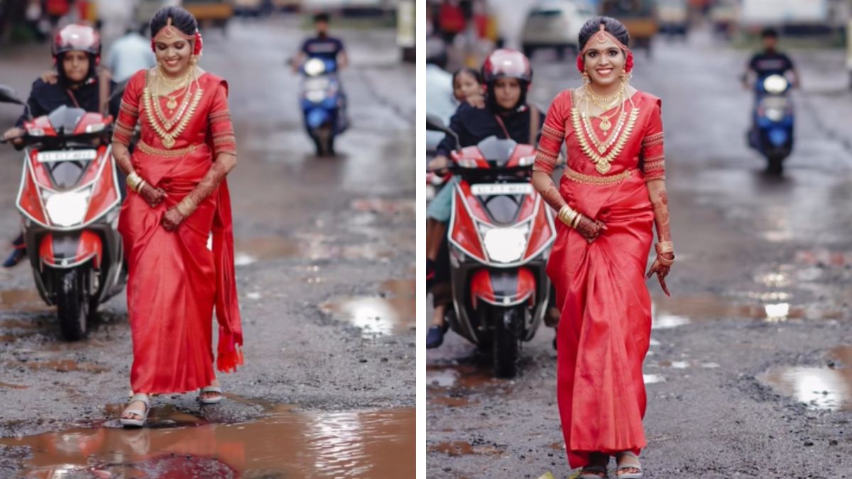 Kerala Road Becomes Wedding Photography Spot, Bride Walks On Road ...