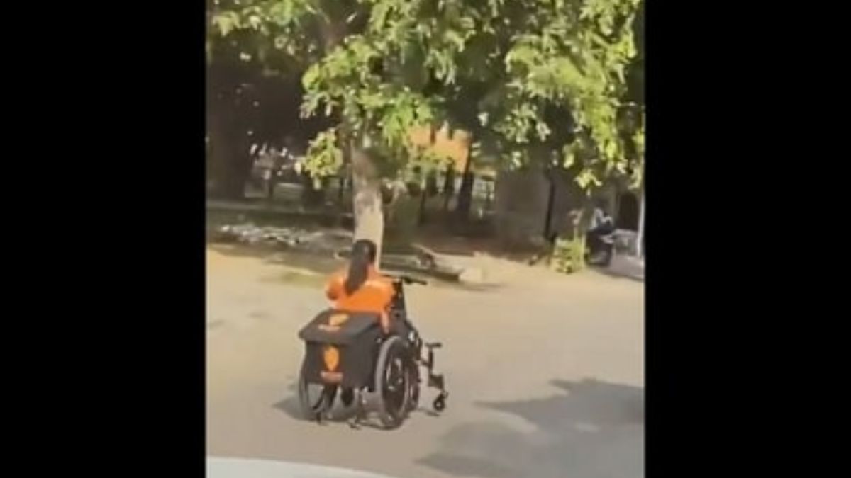 Watch | Heartwarming Video Of Specially-Abled Swiggy Delivery Agent Riding Wheelchair To Deliver Food Wins Over Internet