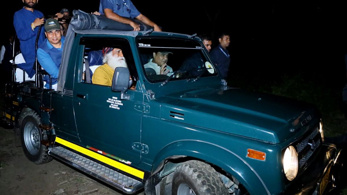 Row Over Assam CM, Sadhguru's 'Night Ride' At Kaziranga National Park; Case Filed, Sarma Refutes Claims