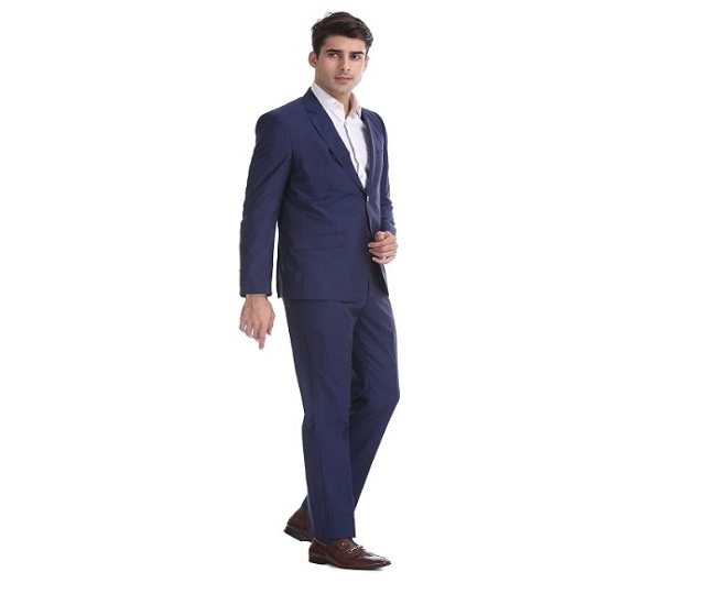 Buy Men Grey Checked Slim-Fit Formal Suit Blazer(Size 36,S Color Gray) at  Amazon.in