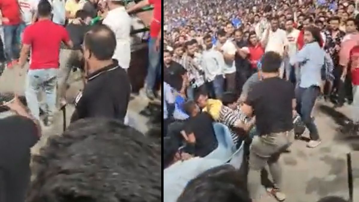 दिल्ली में IPL मैच के दौरान दर्शकों में झड़प-Spectators clash during IPL match in Delhi