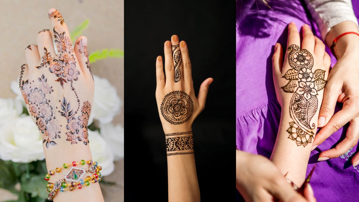 Simple Easy Mehndi Design for Wedding Reception Party