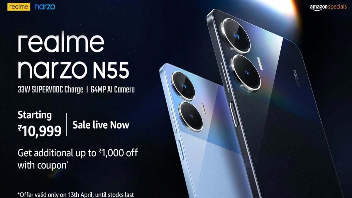 Realme Narzo N55 Is Live On Amazon: Check the Price, Features Here.