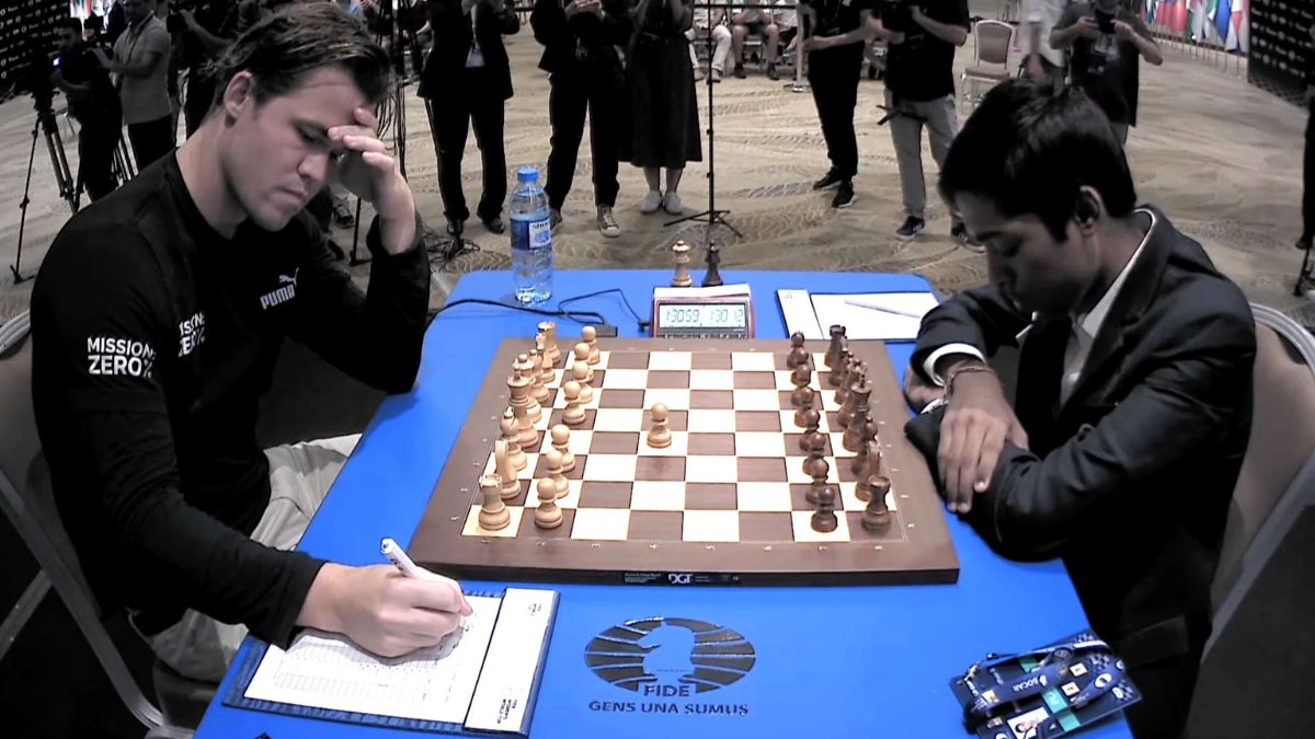 Chess World Cup Final, R Praggnanandhaa vs Magnus Carlsen Game 2 Ends