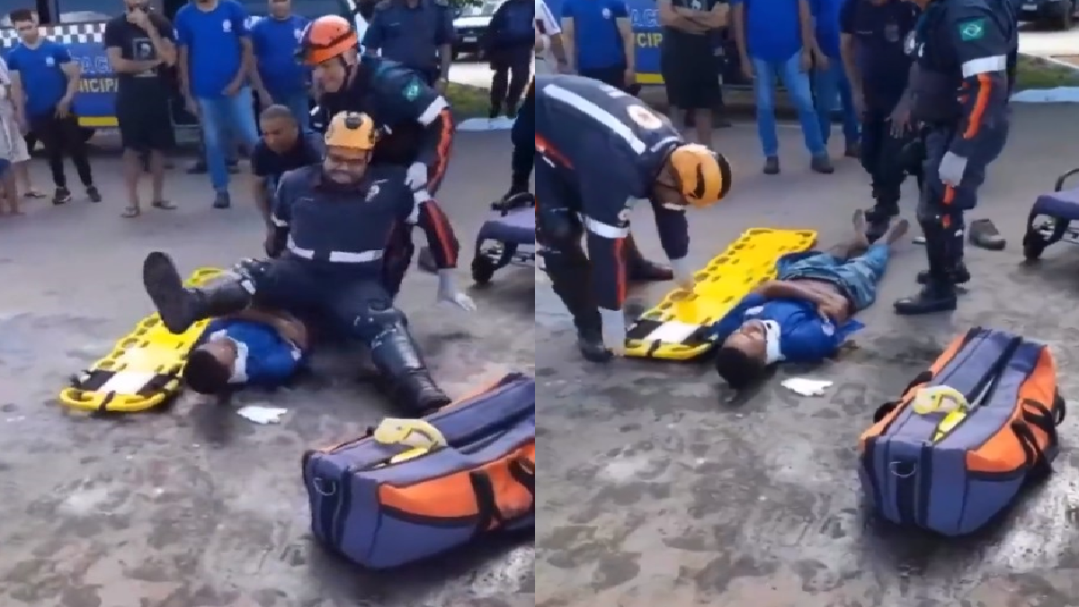 Video Of Paramedic Accidentally Falling On Injured Man Goes Viral ...