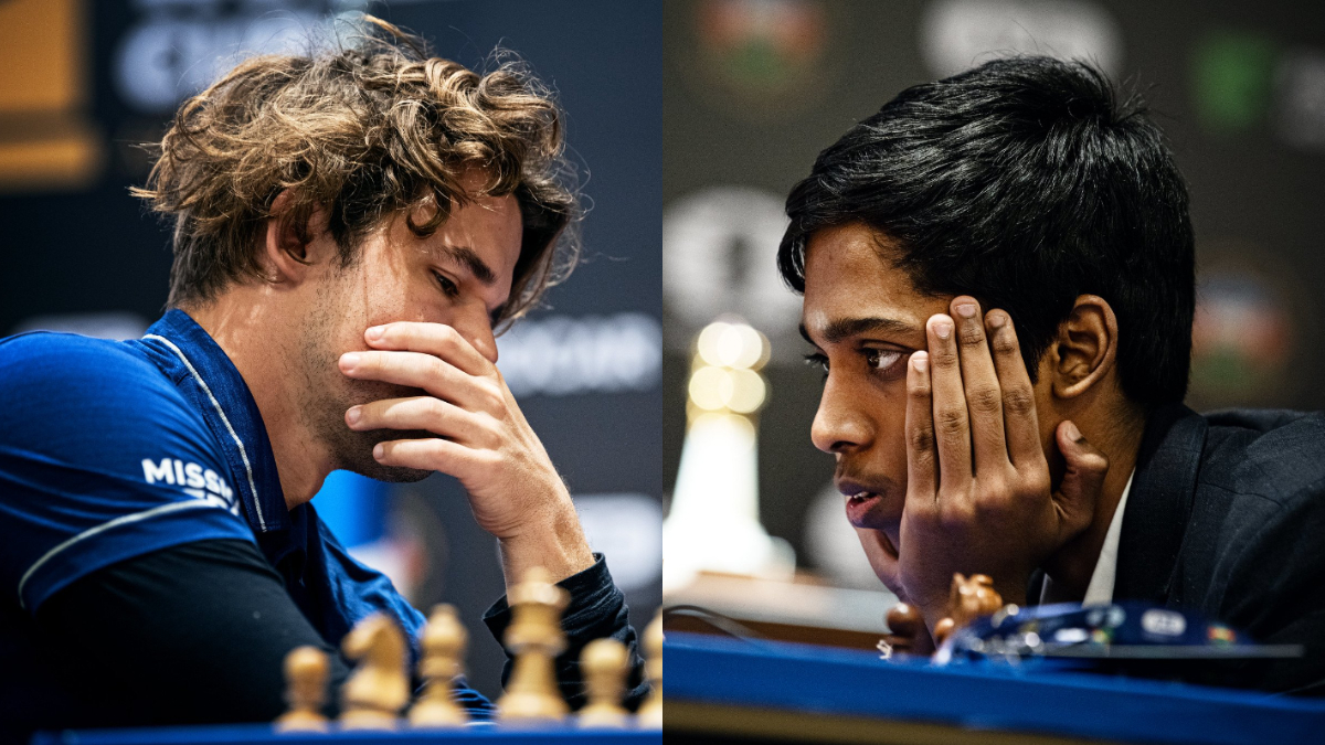 Chess FIDE World Cup 2023 Final: R Praggnanandhaa vs Magnus Carlsen Game 1  Highlights