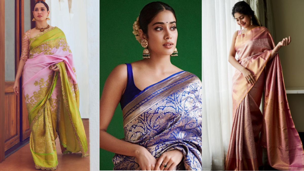 Onam style 🏵 | Women wedding guest dresses, Saree, Pink saree