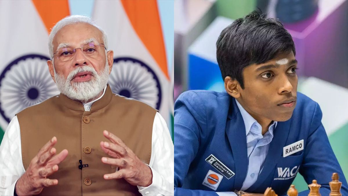 PM Narendra Modi Lauds Chess Prodigy Praggnanandhaa for FIDE World