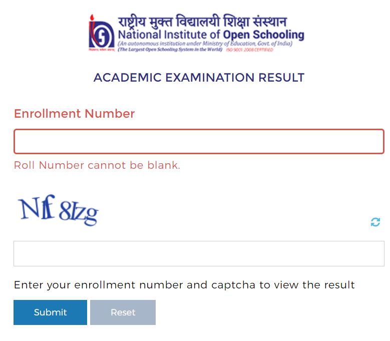 Nios result 2023 out class 10 12 result declared for october session