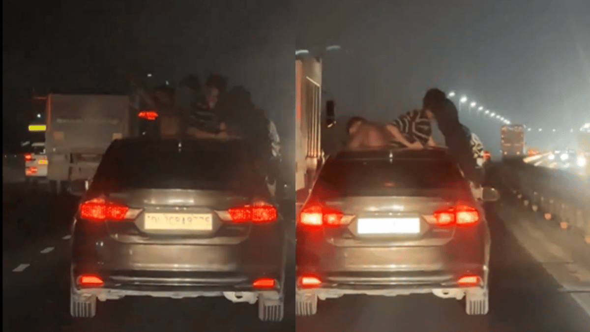 police-arrest-bengaluru-students-after-video-of-them-hanging-out-from-car-sunroof-and-dancing-goes-viral-watch