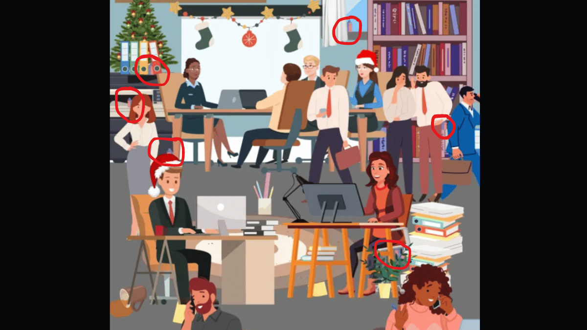Can you spot the gifts in under 10 seconds? (Source: The Sun) 