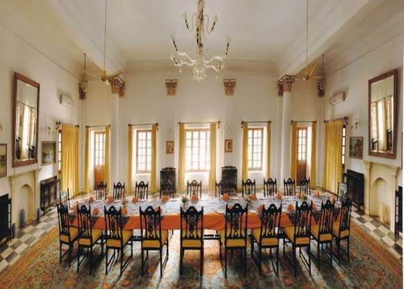 Pataudi Palace in Gurugram, Haryana, India The insides of the royal Pataudi Palace