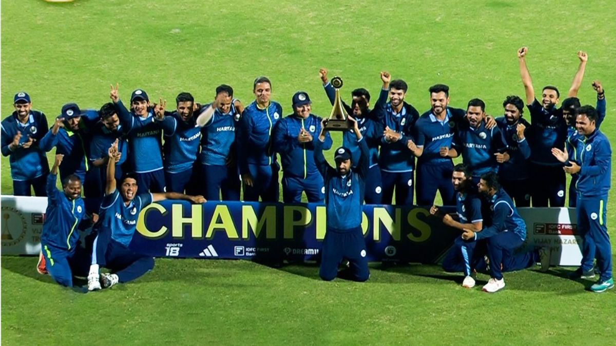 Vijay Hazare Trophy 2023: Haryana Lift Maiden Title With 30-run Victory ...