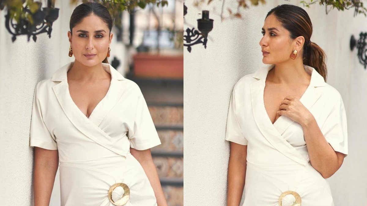 Kareena Kapoor slays in this hand-painted 'Bebo' saree. See pics | Fashion  Trends - Hindustan Times