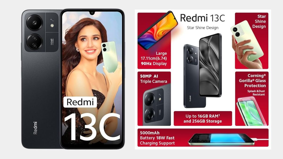 Móvil  Xiaomi Redmi 13C, Clover Green, 128 GB, 6 GB RAM, 6.74 HD+, 50 MP,  MediaTek Helio G85, 5000 mAh, Android