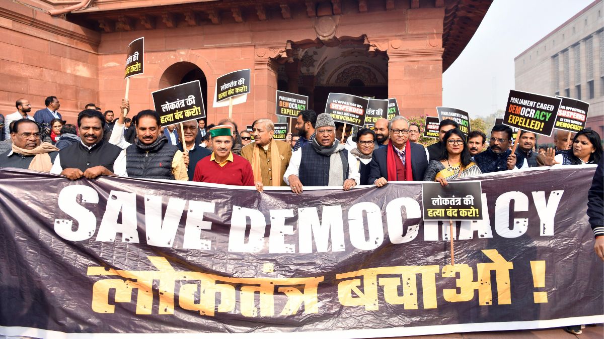 India Bloc To Hold Countrywide Protest Today Against Mass Suspension Of Mps