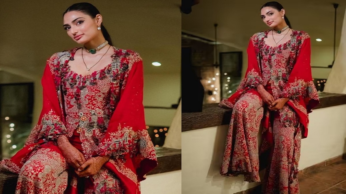 Athiya Shetty Style Red Sharara Suits For All Newly Wed Brides