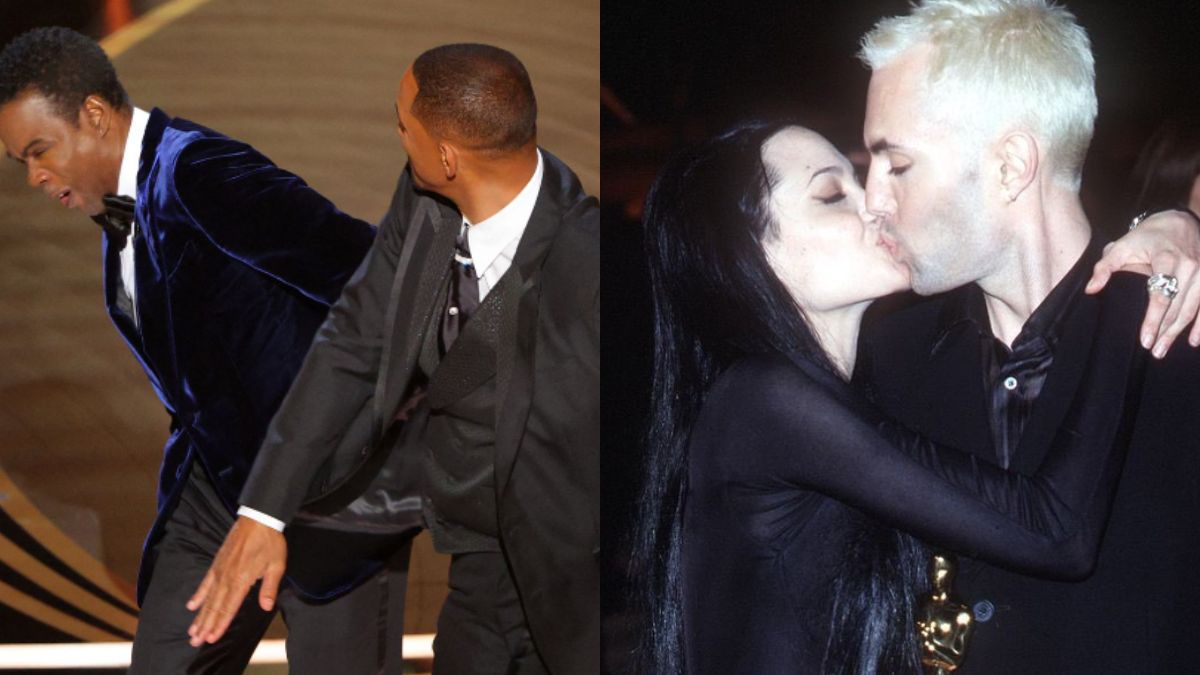 Oscars 2023: Will Smith's Slap Fiasco To Angelina Jolie's Kiss, 6 ...