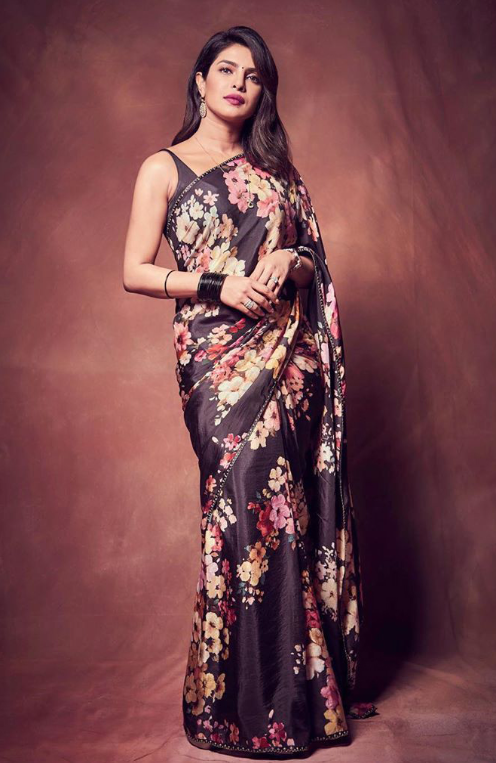 Priyanka Chopra Redefines Elegance In White Sabyasachi Saree