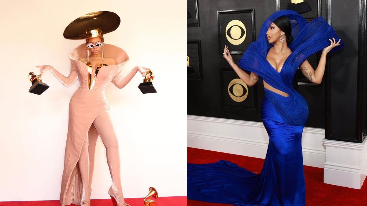 Grammy Awards 2023 Cardi B Wears Indian Designer Gaurav Gupta’s Outfit