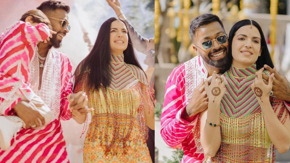 Hardik Pandya-Natasa Stankovic 'Painted In Love' In New 'Haldi' Pics ...