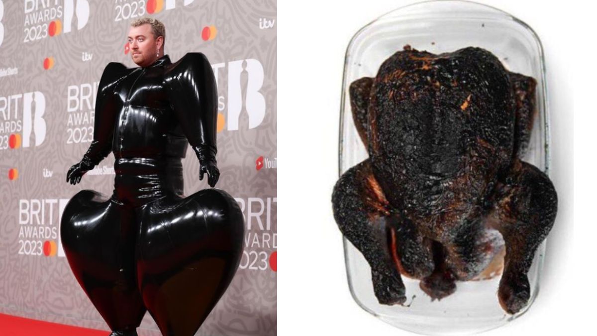 Viral: Sam Smith'S Latex Suit Sparks Meme Fest On Social Media, Netizens  Say 'Looks Like Burnt Chicken'