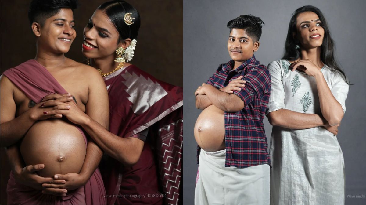 BTS video of Kerala trans couple from their maternity shoot. Watch - India  Today