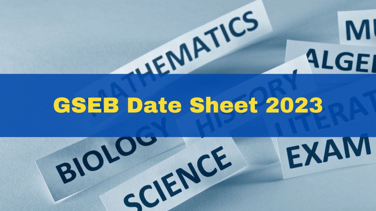 Board Exam Date 2024 Class 10 Gseb