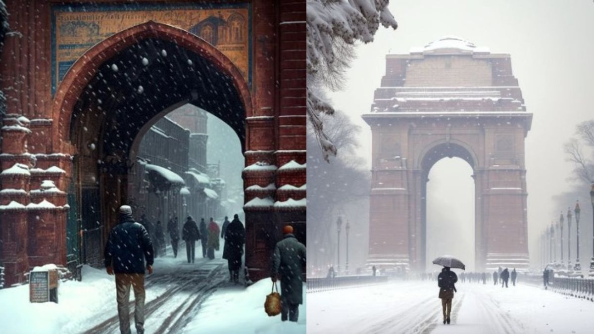 Delhi Covered With Heavy Snowfall? Viral AIGenerated Images Leaves The