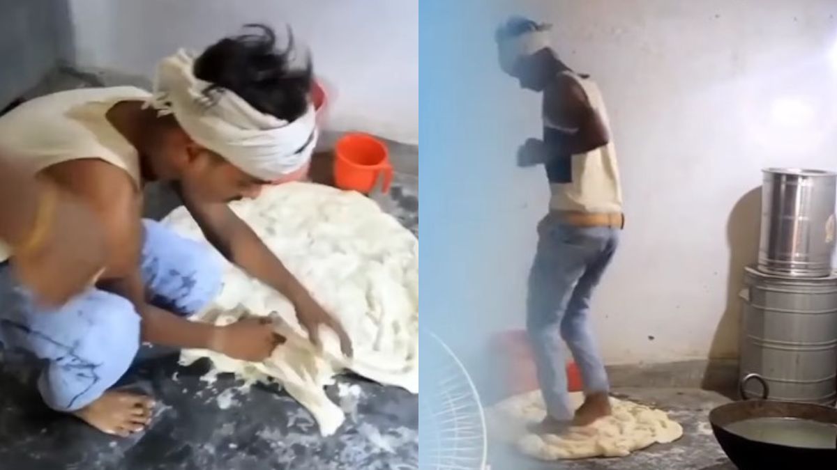 Viral Video: Mill Worker Gets Caught Stomping On Dough, Leaves Netizens Disgusted