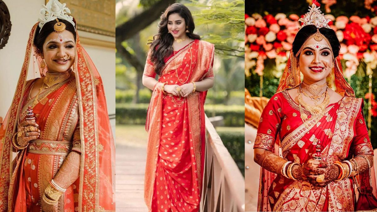 How to Wear Bengali Saree Step by Step Learn from Images | Bengali Sarees | Buy  Online Bengali Silk Saree | How to Wear Bengali Saree | Bengali Style Saree  Draping – Lady India
